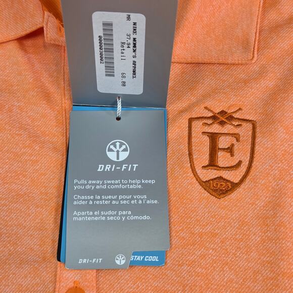 Nike Golf Women’s Dri-Fit Polo Shirt Orange Performance Top Size M NWT - Picture 7 of 16
